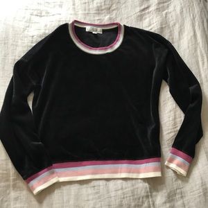 Hippie Rose Velour Crew Sweatshirt